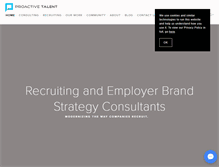 Tablet Screenshot of proactivetalent.com